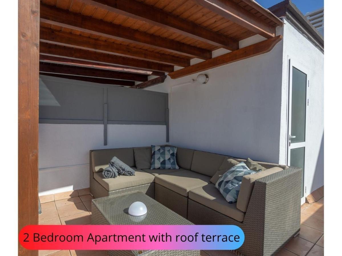 Desirable Rooftop Terrace , 2 Bedroom Apartment With Wifi In Costa Adeje Callao Salvaje Bagian luar foto