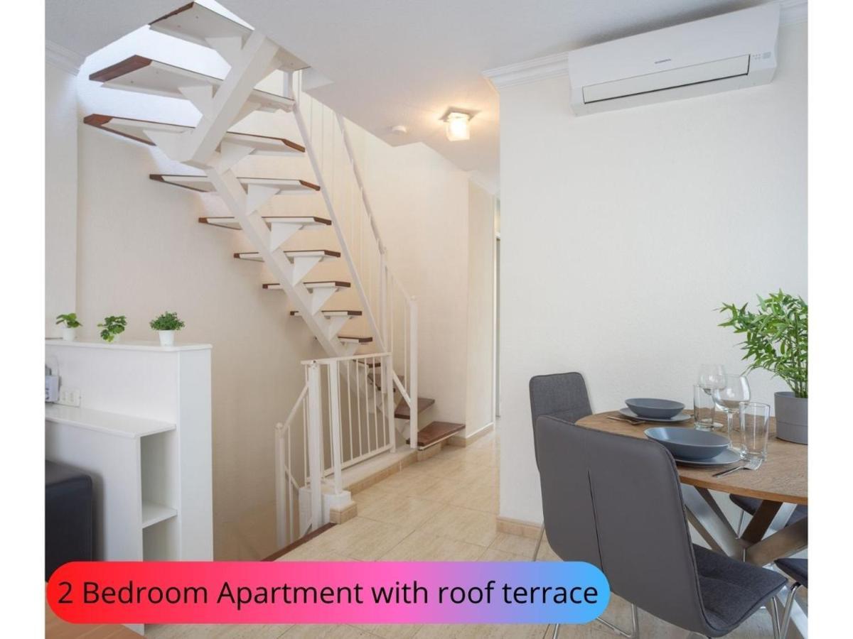 Desirable Rooftop Terrace , 2 Bedroom Apartment With Wifi In Costa Adeje Callao Salvaje Bagian luar foto