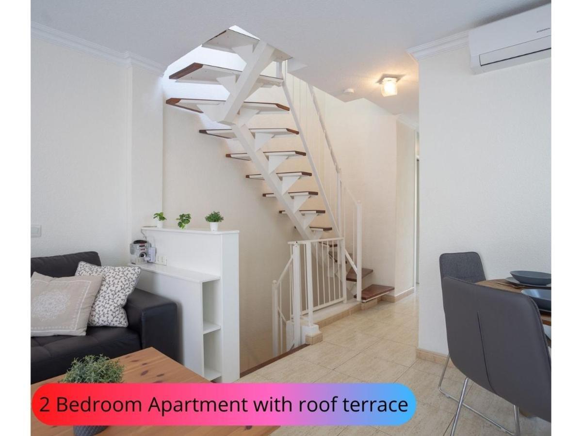 Desirable Rooftop Terrace , 2 Bedroom Apartment With Wifi In Costa Adeje Callao Salvaje Bagian luar foto