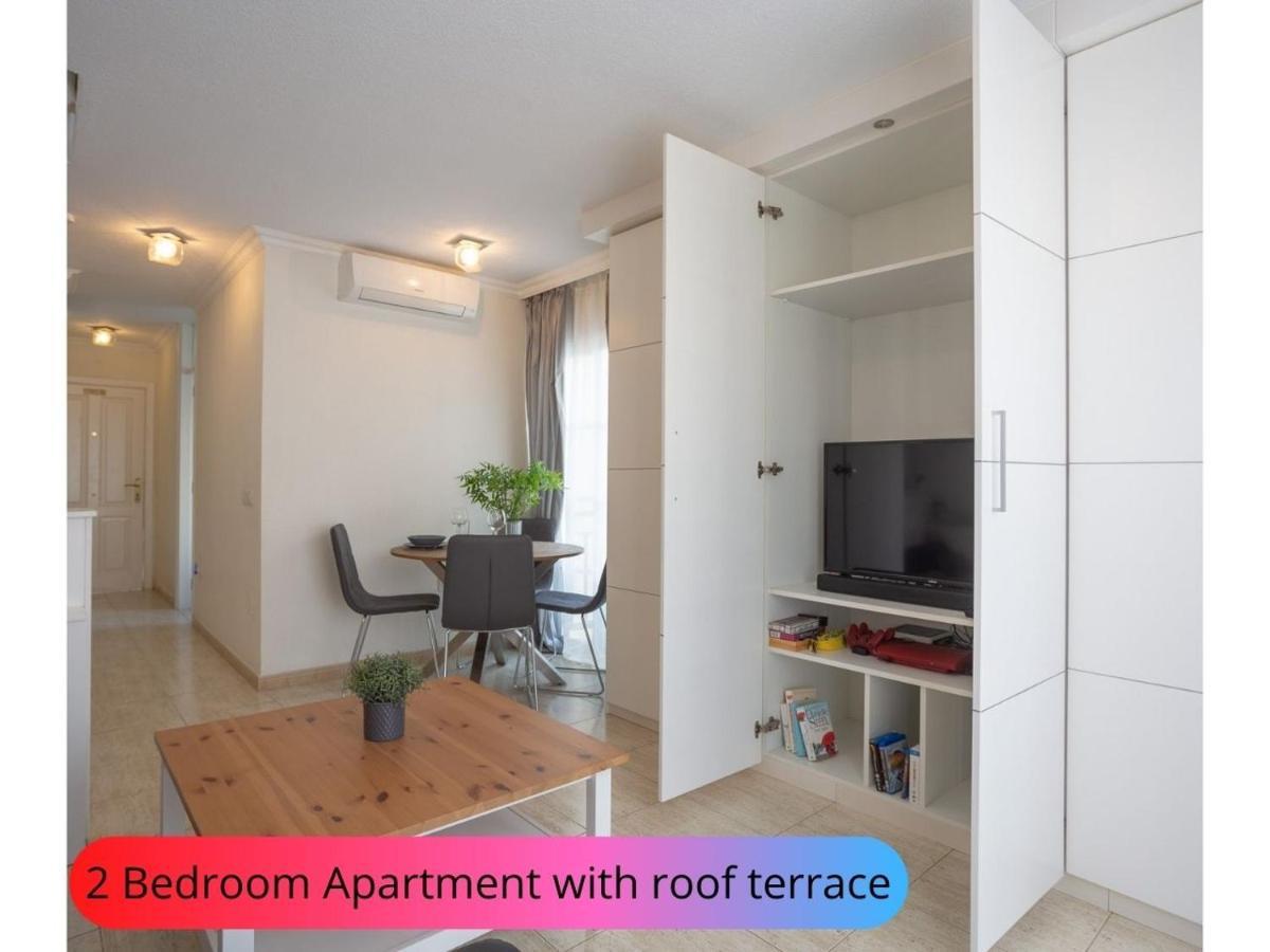 Desirable Rooftop Terrace , 2 Bedroom Apartment With Wifi In Costa Adeje Callao Salvaje Bagian luar foto