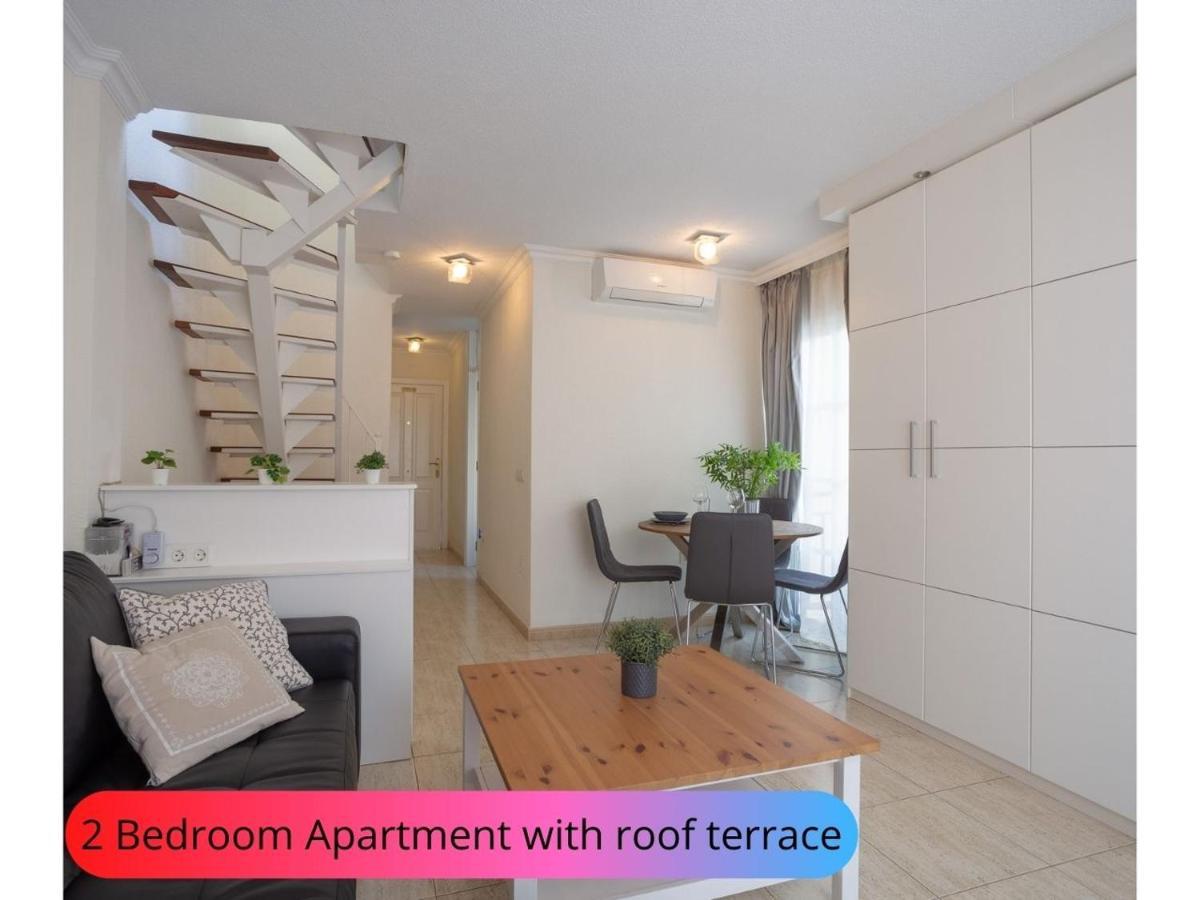 Desirable Rooftop Terrace , 2 Bedroom Apartment With Wifi In Costa Adeje Callao Salvaje Bagian luar foto