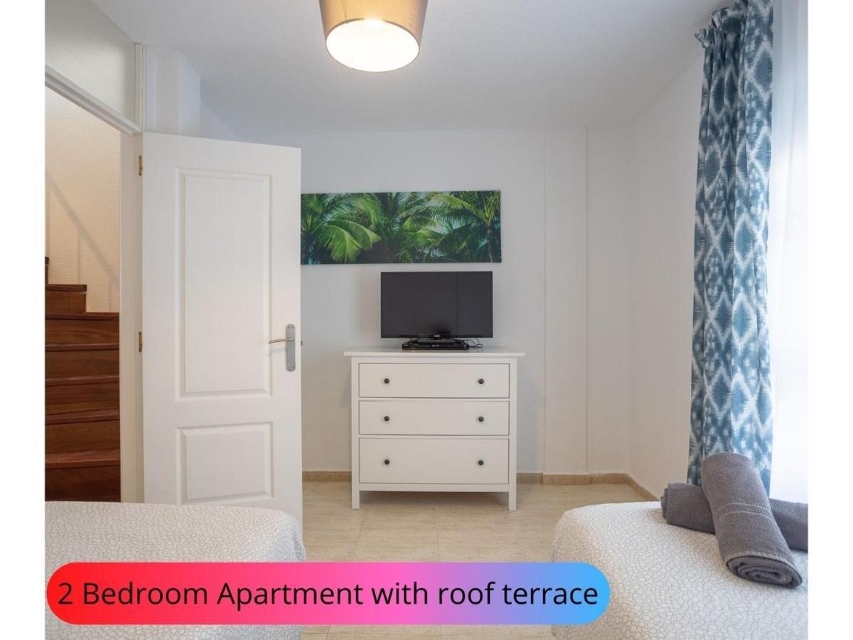 Desirable Rooftop Terrace , 2 Bedroom Apartment With Wifi In Costa Adeje Callao Salvaje Bagian luar foto