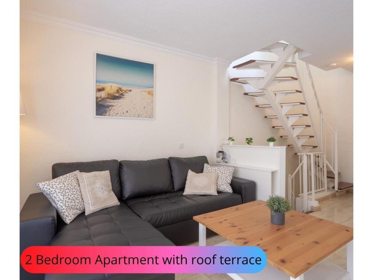 Desirable Rooftop Terrace , 2 Bedroom Apartment With Wifi In Costa Adeje Callao Salvaje Bagian luar foto
