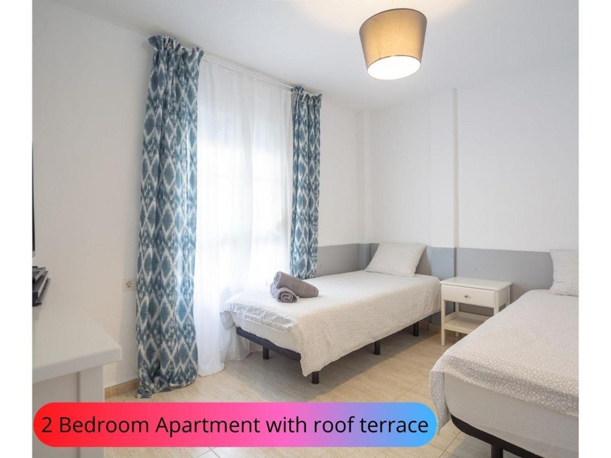 Desirable Rooftop Terrace , 2 Bedroom Apartment With Wifi In Costa Adeje Callao Salvaje Bagian luar foto