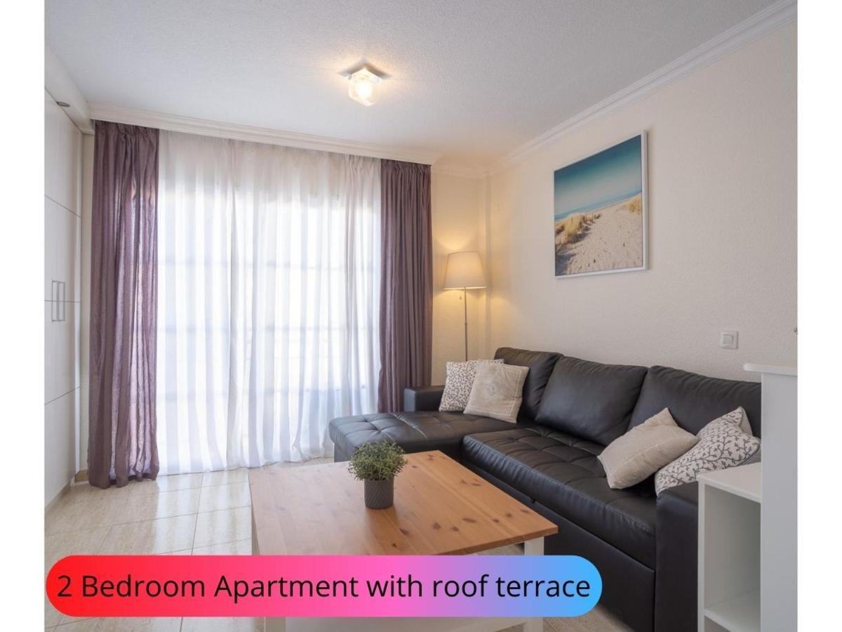 Desirable Rooftop Terrace , 2 Bedroom Apartment With Wifi In Costa Adeje Callao Salvaje Bagian luar foto